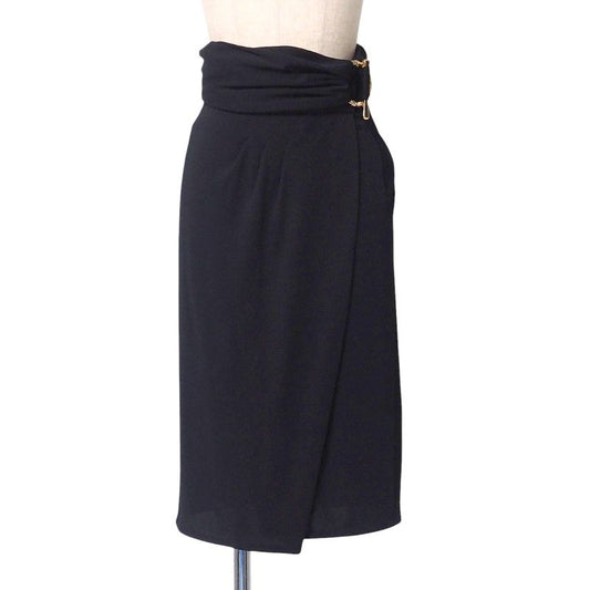 Gucci Skirt Size 36 Wrap Skirt Tight Skirt Black Made In Italy 20250326 Ra3824