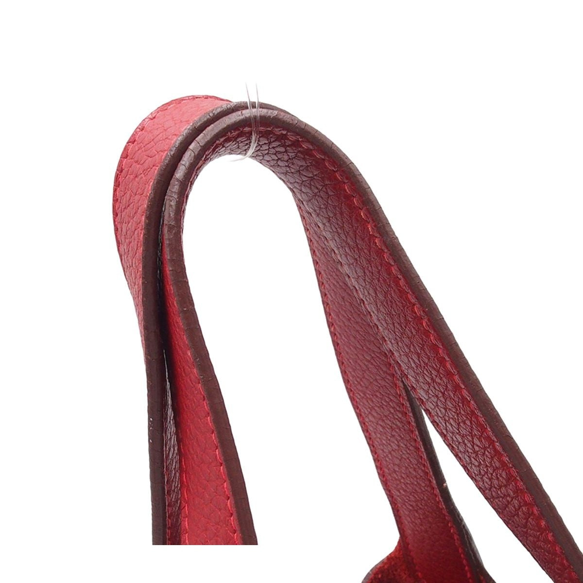 Hermes Picotin MM Rouge Vif Silver Taurillon Clemence Handbag — view 4