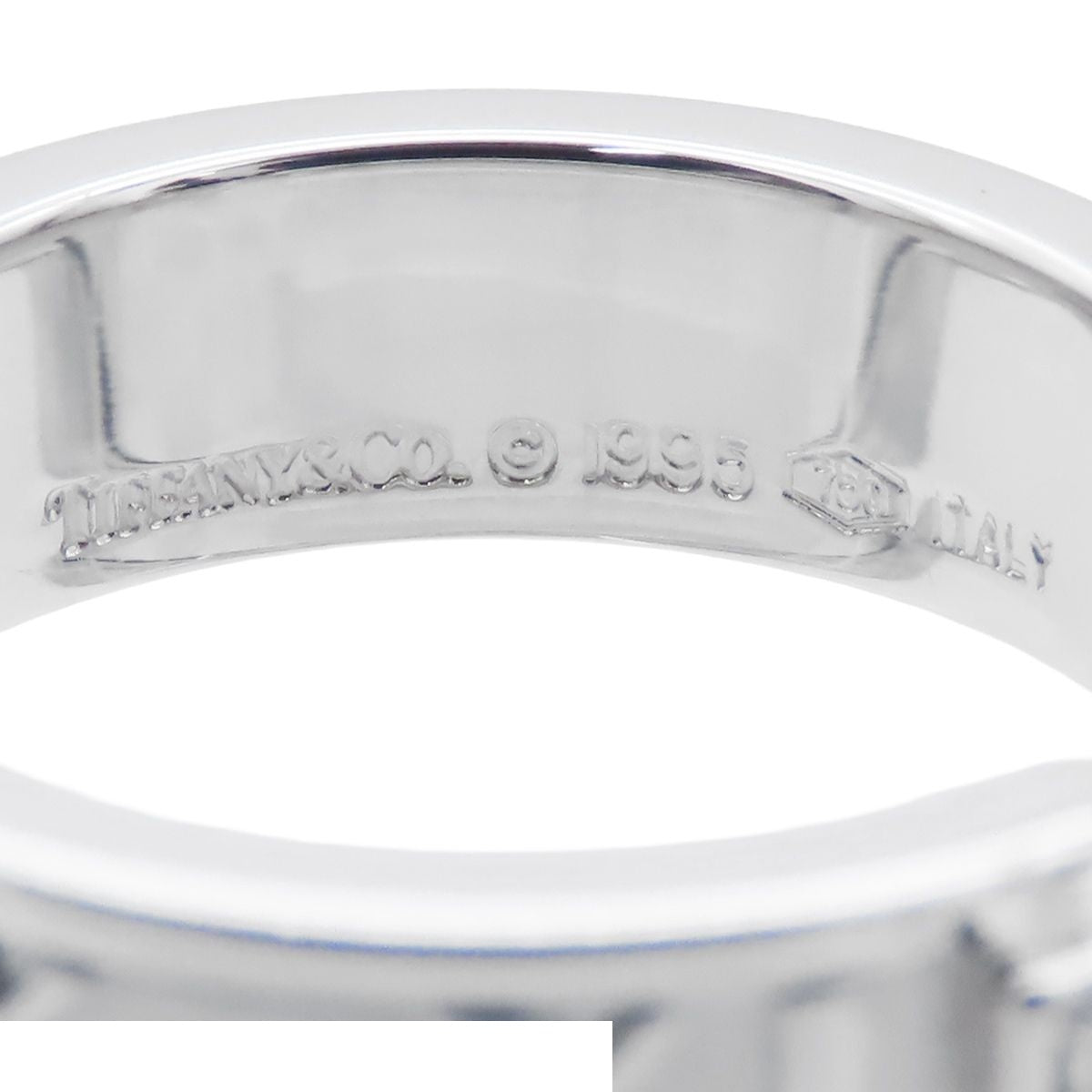 Tiffany & Co Atlas Ring White Gold 18K Diamond — view 6
