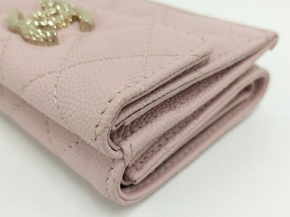 Chanel Small Wallet Ap4319 Pink Caviar