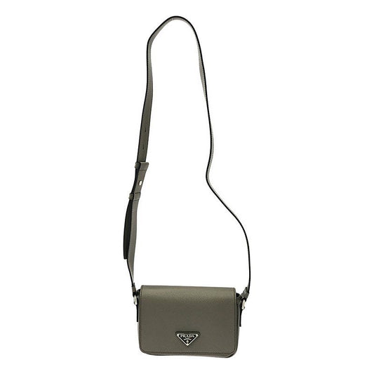 Prada Triangle Logo Saffiano Leather Shoulder Bag - Men's