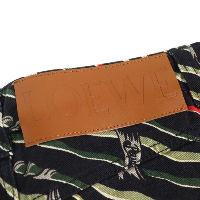 LOEWE X Paulas Ibiza LOEWE X Paulas Ibiza H2282480ib Cotton Cowhide Logo