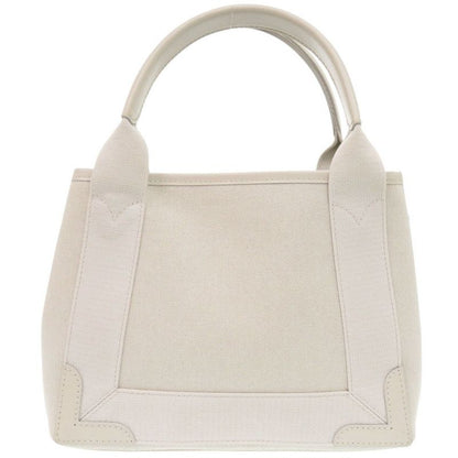 Balenciaga 2WAY With Pouch Navy Cabas Su XS 390346 Canvas White Handbag White