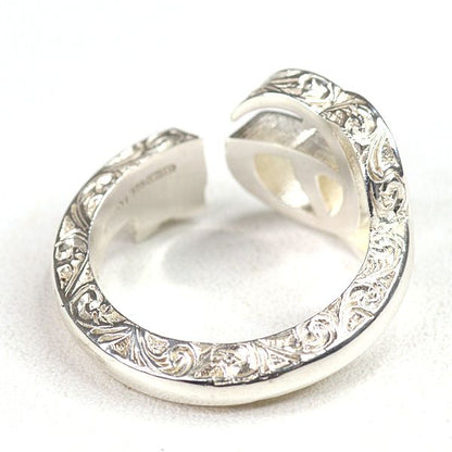Gucci Double G Key Motif Ring Star Ring Silver Ag925 Size 12 (actual Size 11)