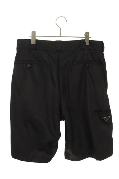 Prada Spg32 Logo Plate Nylon Bermuda Half Pants Men's 48