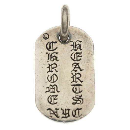 Chrome Hearts D Tag Sml Ltd New York Limited Small Dog Tag Pendant Top Silver