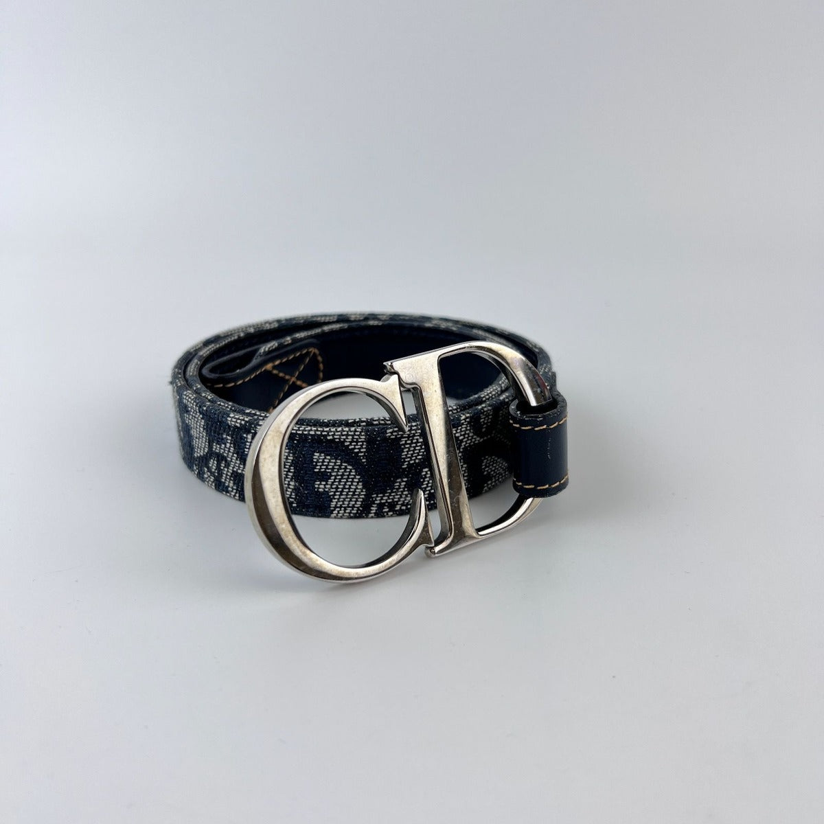 Dior Belt Trotter Jacquard Navy Vintage — view 2