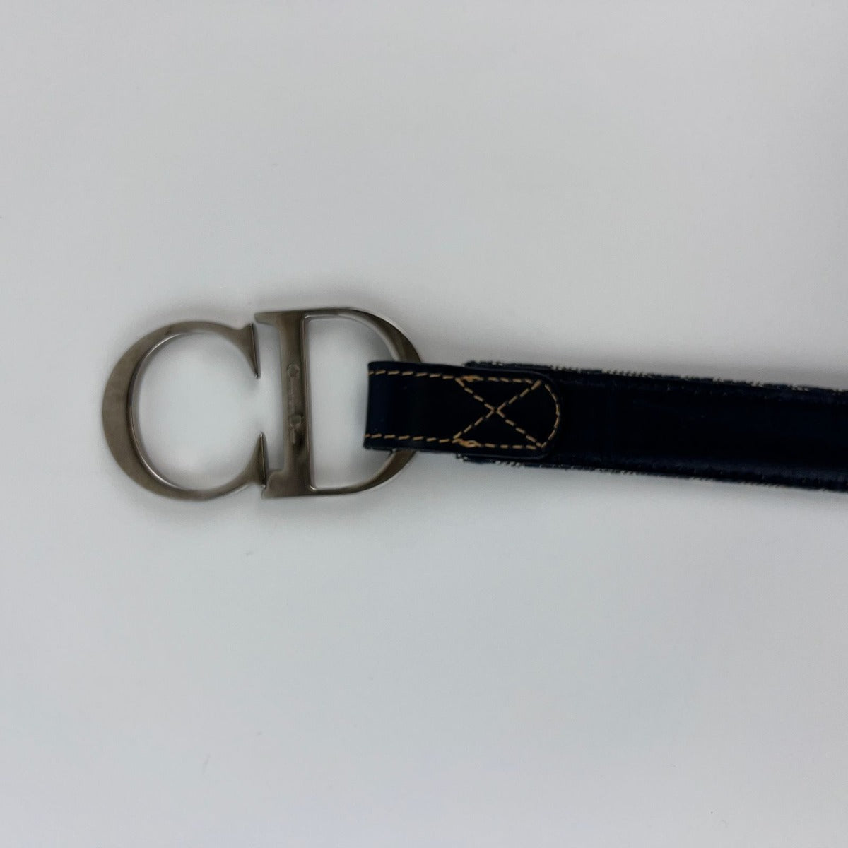 Dior Belt Trotter Jacquard Navy Vintage — view 5