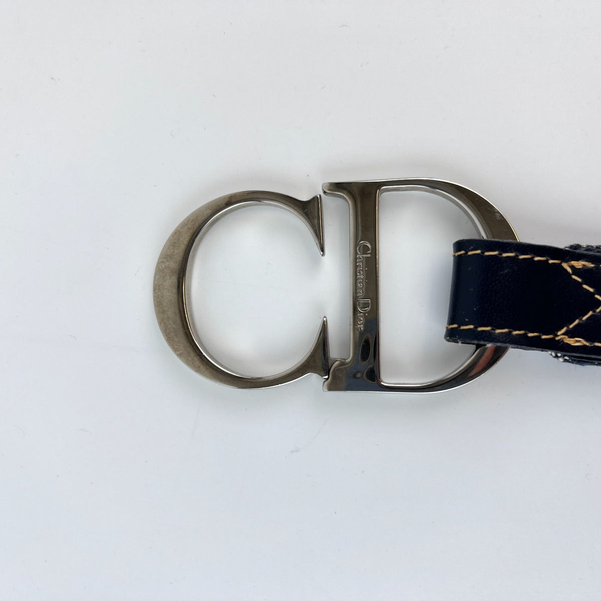 Dior Belt Trotter Jacquard Navy Vintage — view 6