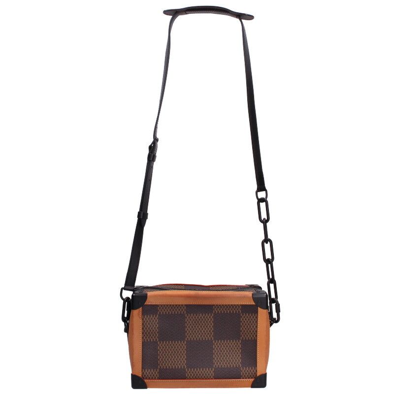 Louis Vuitton X NIGO N40381 Soft Trunk Damier Ebene Giant Monogram Shoulder Bag