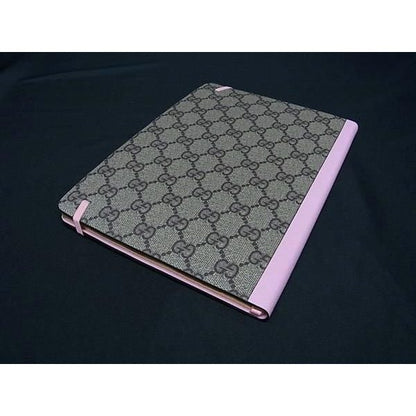 Gucci Disney Collaboration Daisy Duck GG Supreme Pattern Leather Notebook Brown — view 2