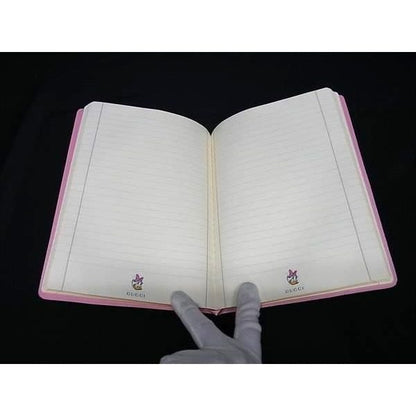 Gucci Disney Collaboration Daisy Duck GG Supreme Pattern Leather Notebook Brown — view 3