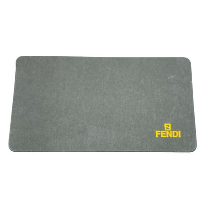 Fendi FF Pattern Key Case Leather Engraved Blawan