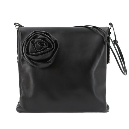 Gucci Shoulder Bag Leather Black 005 Silver