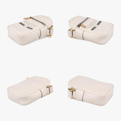 Gucci Printed Messenger White Leather 574803 A028973505