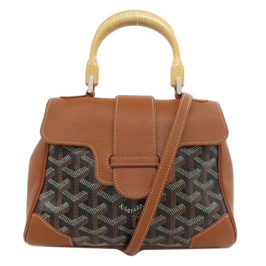 Goyard Saigon Mini 2-way Handbag Coated Canvas Calf Women