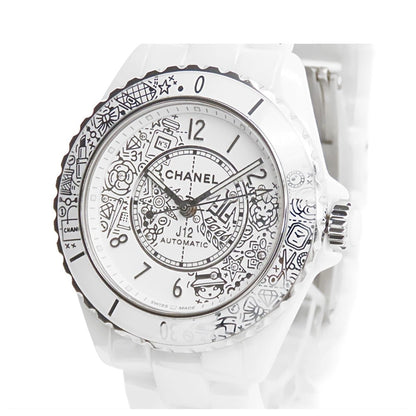 Chanel J12 20 White Ceramic SS Diamond World Book Limited 38 Watch