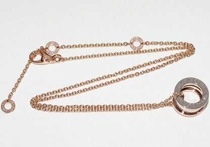 Bulgari Pendant Necklace 18K White Gold 18K Pink Gold Bzero1 Perfect Mistake