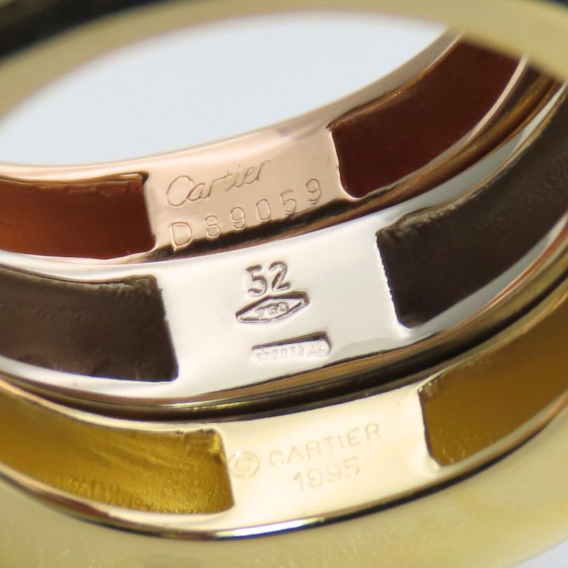 Cartier Ring Mobilis 52 18K Pink Gold 18K Yellow Gold 18K White Gold Approx