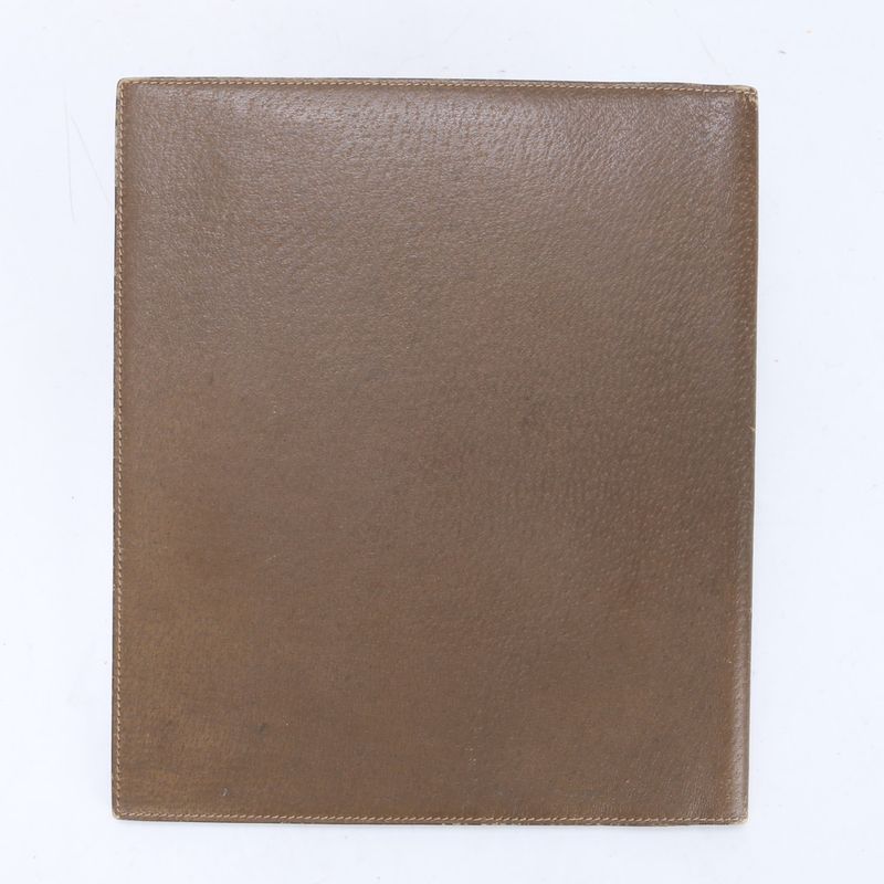 Vintage Old Gucci Leather Notebook Cover Brown Notebook Diary Case Stationery