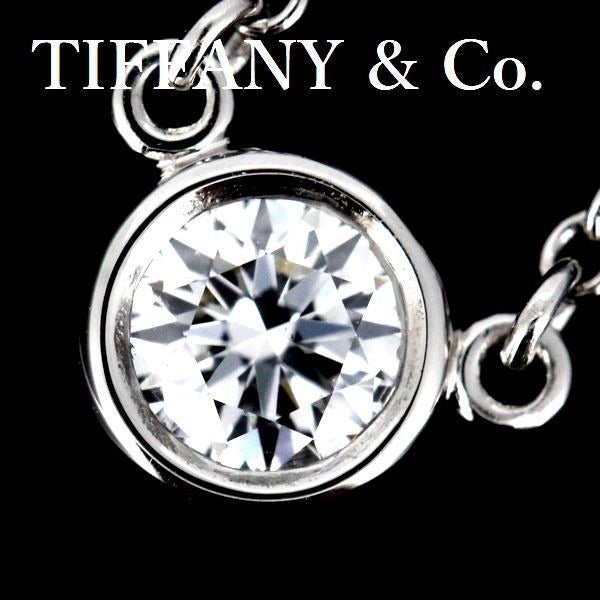 Tiffany & Co By-the-Yard Diamond 018 CT G-Vs1-3 ex Necklace Pt950