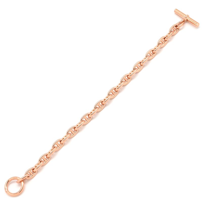 Hermes Bracelet Chaine D'ancre TPM 18k Pink Gold Pink Gold 24 Frames [case