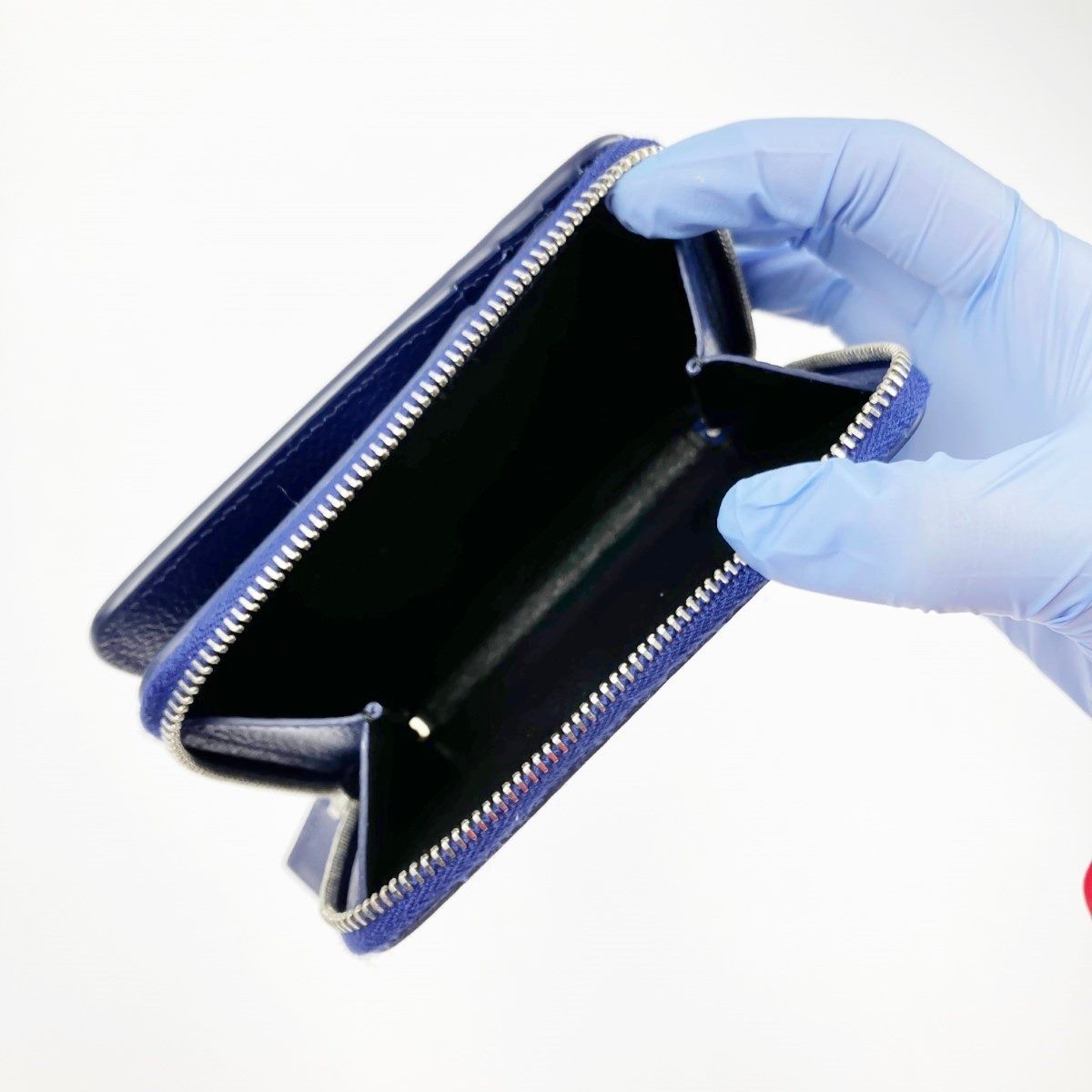 Saint Laurent Bifold Wallet with Box and Cloth Bag 414661 Blue