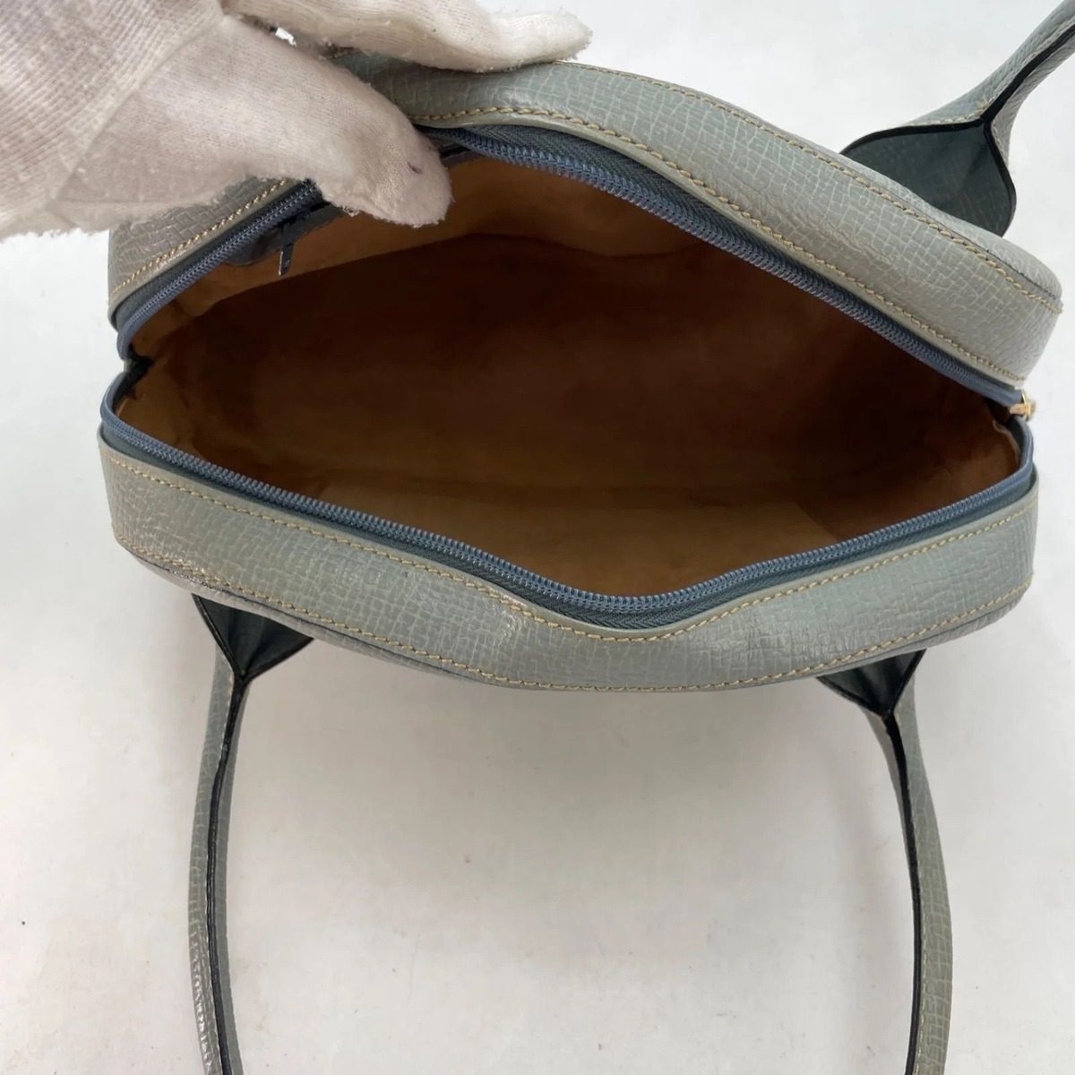 Loewe Handbag Light Blue Anagram Formal — view 3