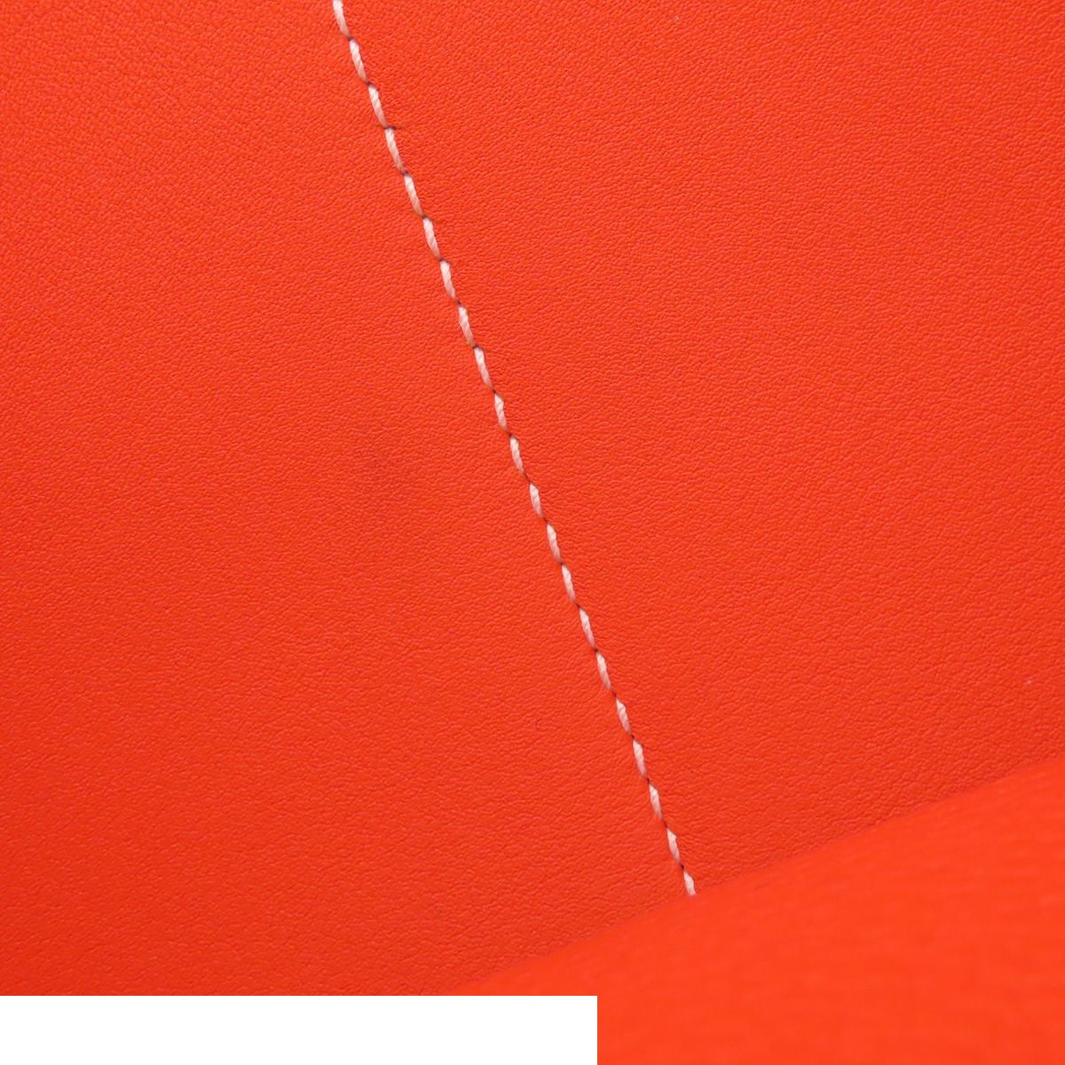 Hermes Halzan 31 Orange Poppy Silver Taurillon Shoulder Bag — view 8
