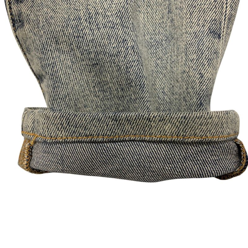 3253 Gucci Denim Jeans Eye Leather Patch 24" Gucci Logo Jeans Used Excellent