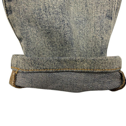 3253 Gucci Denim Jeans Eye Leather Patch 24" Gucci Logo Jeans Used Excellent