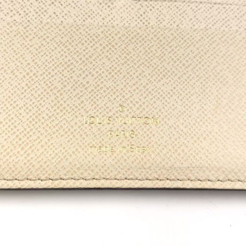 Louis Vuitton Portefeuille Antholite Monogram PVC Brown Folded Long Wallet Gold