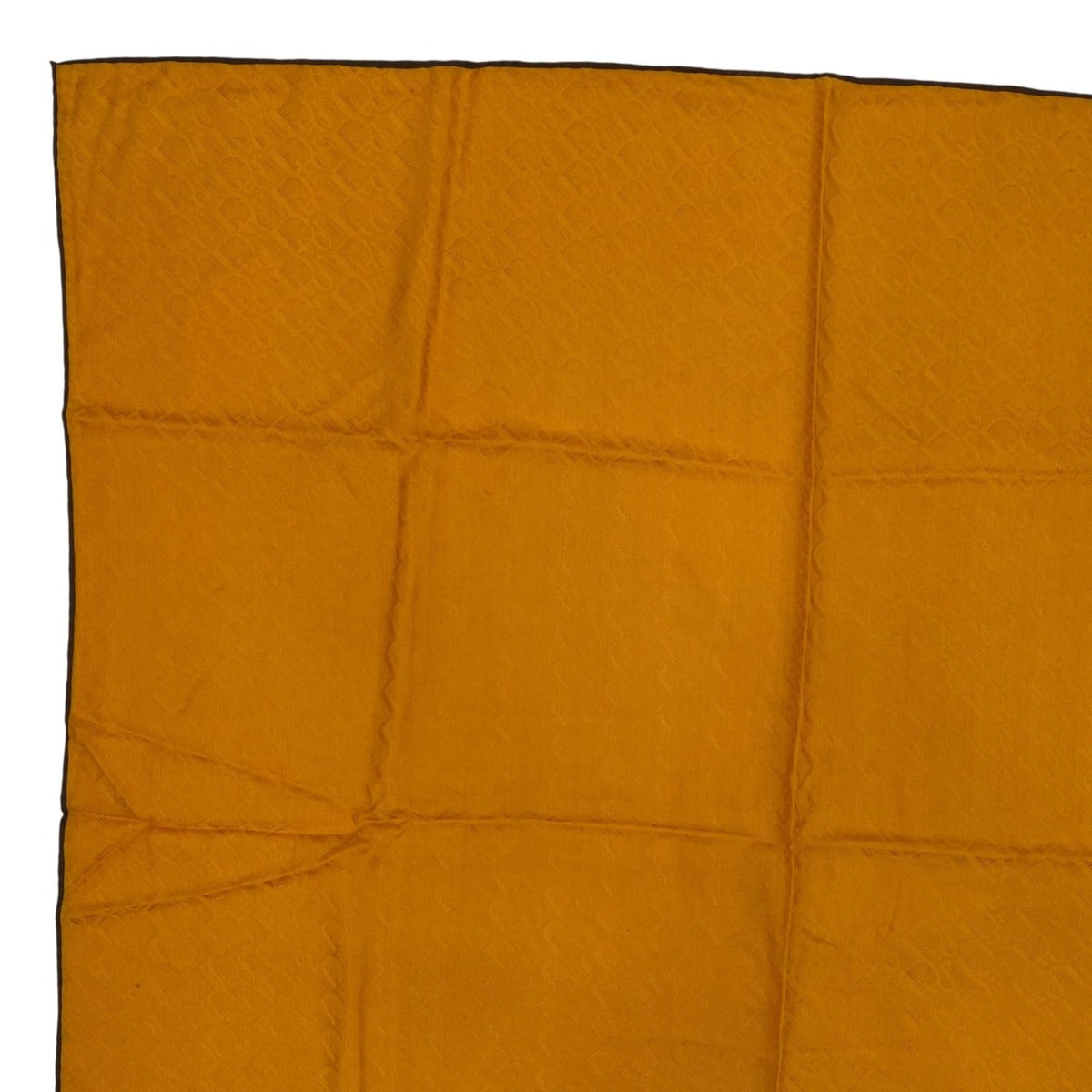 Dior Christian Scarf Silk Logo Trotter Pattern All Over Yellow — view 2