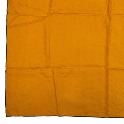 Dior Christian Scarf Silk Logo Trotter Pattern All Over Yellow — view 4