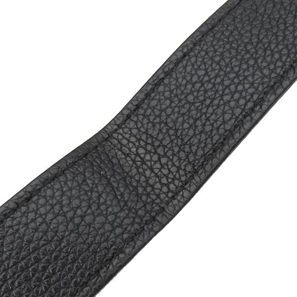 Gucci Shoulder Bag Logo Print Leather Black Gold Hardware Black Mini 574803