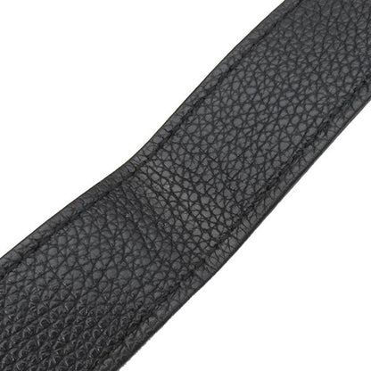 Gucci Shoulder Bag Logo Print Leather Black Gold Hardware Black Mini 574803