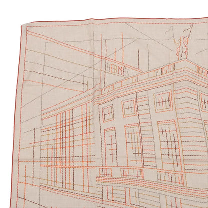 Hermes Carre Jean 140 Pique Sellier Series Casisir Scarf — view 2