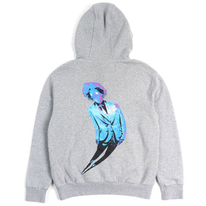 Louis Vuitton 21AW Neon Working Man 100% Cotton Logo Print Pullover Hoodie Grey