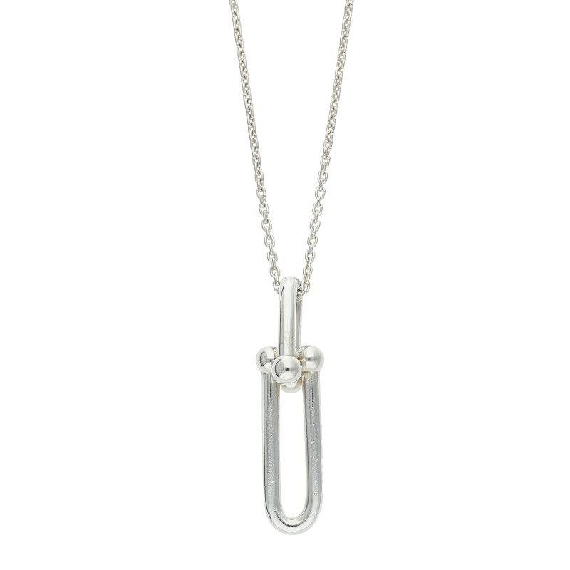 Tiffany & Co Hardwear Hardware Narrow Link Silver Necklace Men's 18inch