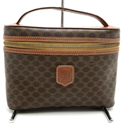 Celine Mc97/2 Macadam Vanity Bag Handbag Pouch PVC Ladies