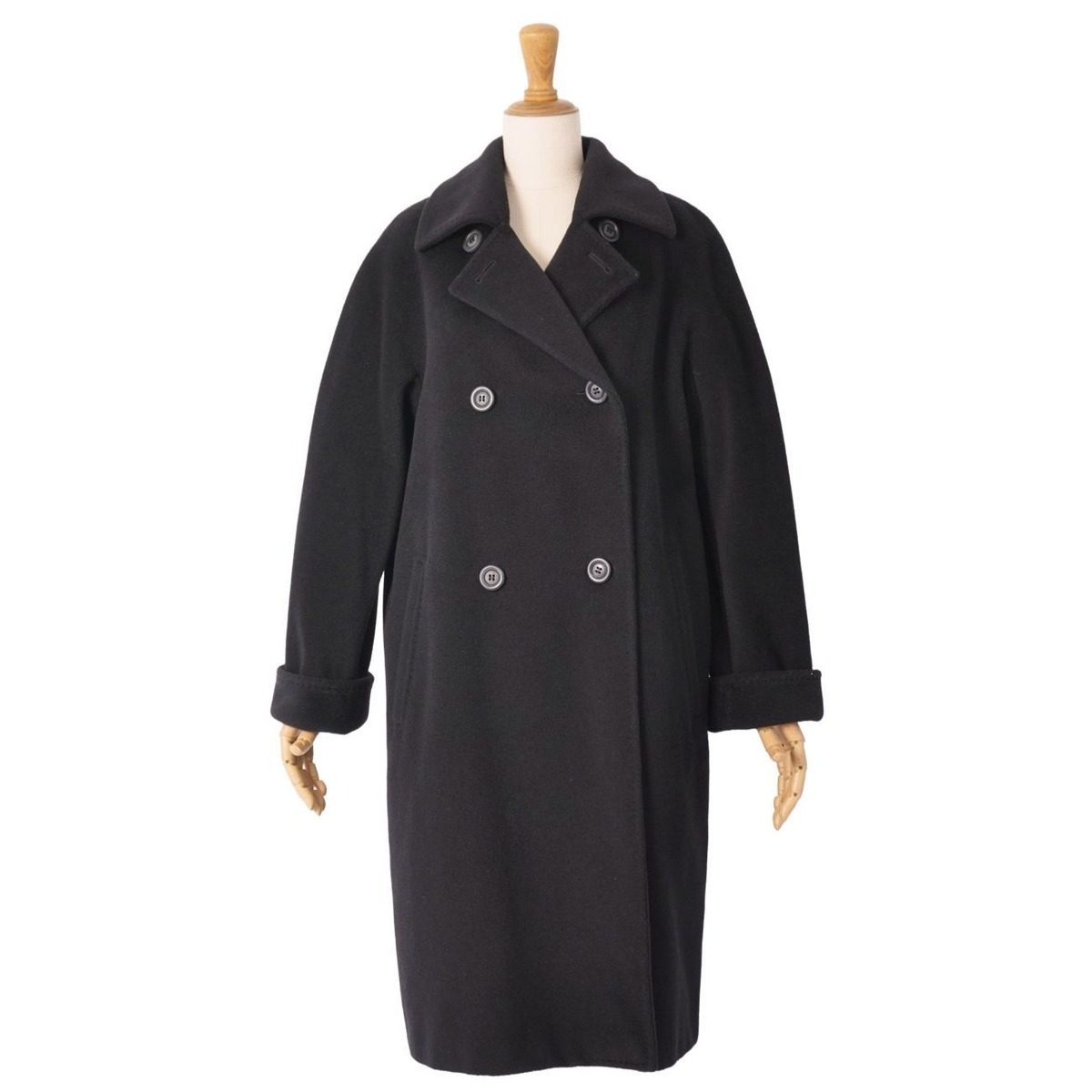 Max Mara Coat White Tag Long Double Bure — view 3