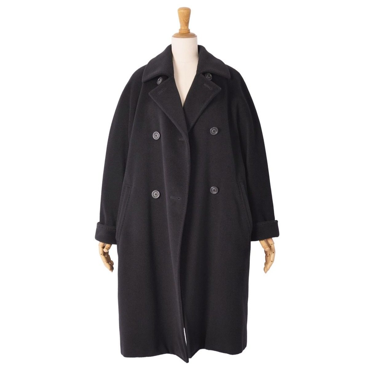 Max Mara Coat White Tag Long Double Bure — view 4