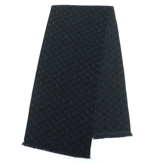 Louis Vuitton Monogram Classic 100% Wool Muffler Scarf