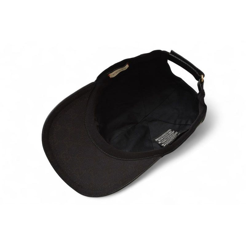 Gucci Baseball Cap Hat GG Black Red Green Kqwbg 1060 Size M 58 cm — view 6