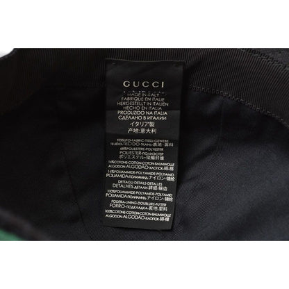 Gucci Baseball Cap Hat GG Black Red Green Kqwbg 1060 Size M 58 cm — view 8