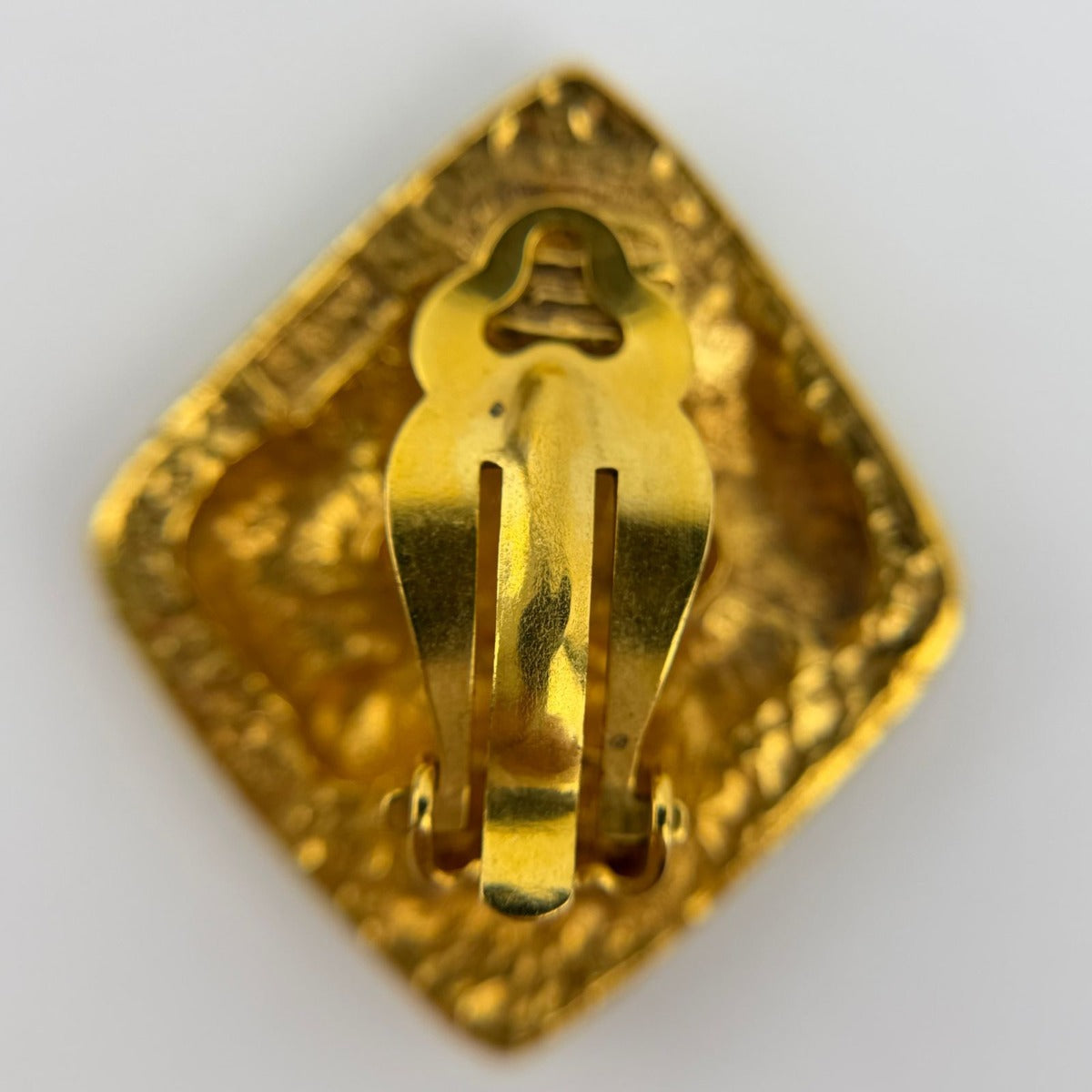 Chanel CC Logo Earrings Gold Vintage — view 6