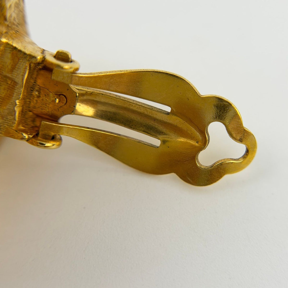 Chanel CC Logo Earrings Gold Vintage — view 10