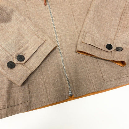 Hermes Zip Up Cashmere Wool High Neck Jacket 40 Beige Yellow — view 5