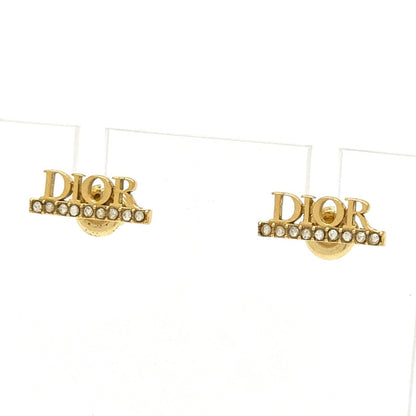 Dior Dioevolution Earrings Logo Signature Crystal Gold Tone — view 8