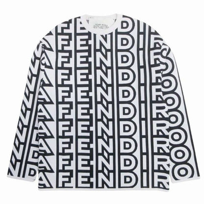Fendi Logo Allover Knit Sweater Pullover Long Sleeve Capsule